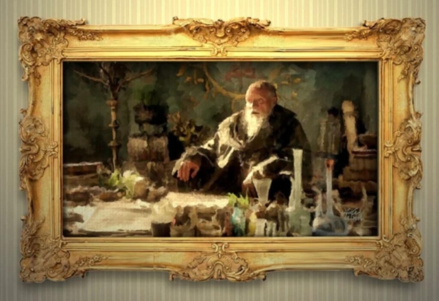 Grand Maester Pycelle painting